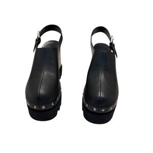 STELLA MCCARTNEY 95mm Elyse Faux Leather Clogs In Black